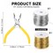 2 Rolls 20 Gauge Wire for Jewelry Making and Pliers - Silver Craft Tarnish Resistant Beading Wire for DIY Craft Making Supplies (Gold, Silver)